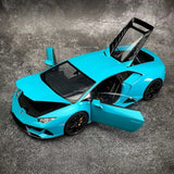 AutoArt Lamborghini 2019 هوراكان EVO بلو 1:18 – نموذج معدني قابل للجمع من نوع القالب المصبوب