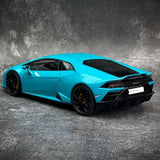 AutoArt Lamborghini 2019 هوراكان EVO بلو 1:18 – نموذج معدني قابل للجمع من نوع القالب المصبوب