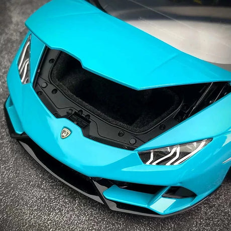 AutoArt Lamborghini 2019 هوراكان EVO بلو 1:18 – نموذج معدني قابل للجمع من نوع القالب المصبوب