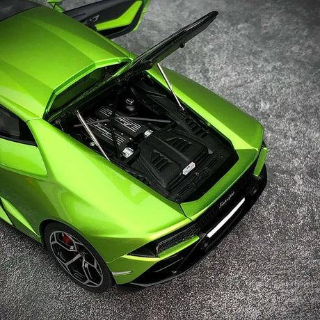 AutoArt Lamborghini 2019 هوراكان EVO جرين 1:18 – نموذج معدني قابل للجمع من القالب المصبوب