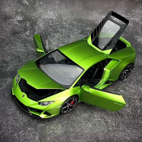 AutoArt Lamborghini 2019 هوراكان EVO جرين 1:18 – نموذج معدني قابل للجمع من القالب المصبوب