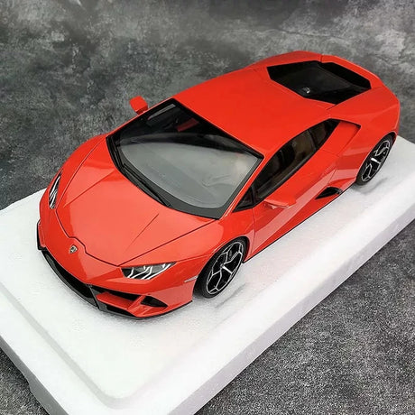 AutoArt Lamborghini 2019 هوراكان EVO أورانج 1:18 – نموذج معدني قابل للجمع من القالب المصبوب