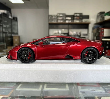 AutoArt Lamborghini 2019 هوراكان EVO ريد 1:18 – نموذج معدني قابل للجمع من القالب المصبوب