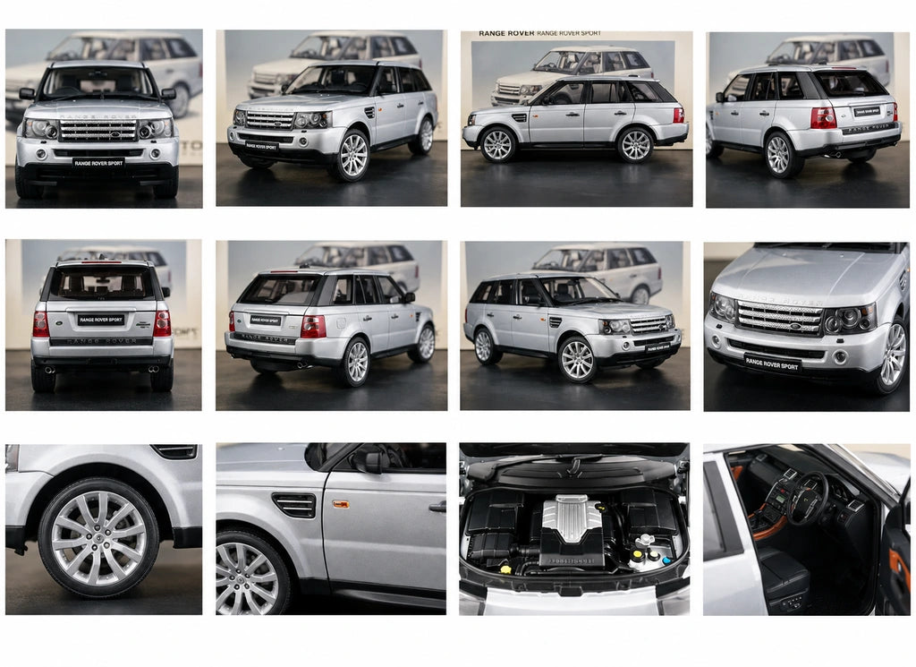 AutoArt Land Rover 2002 Range Rover Silver 1:18 – Modello da collezione pressofuso
