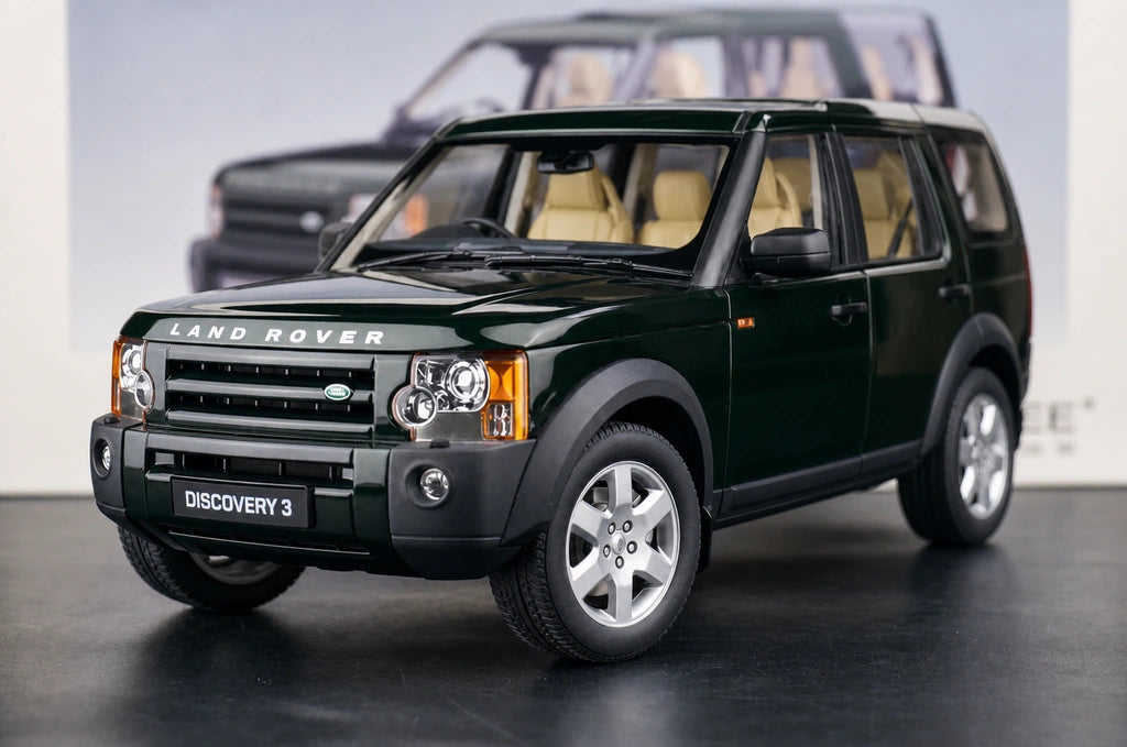 AutoArt Land Rover 2004 ديسكفري 3 جرين 1:18 – نموذج معدني قابل للجمع من القالب المصبوب