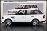AutoArt Land Rover 2005 Range Rover سبورت وايت 1:18 – نموذج معدني قابل للجمع مصبوب.