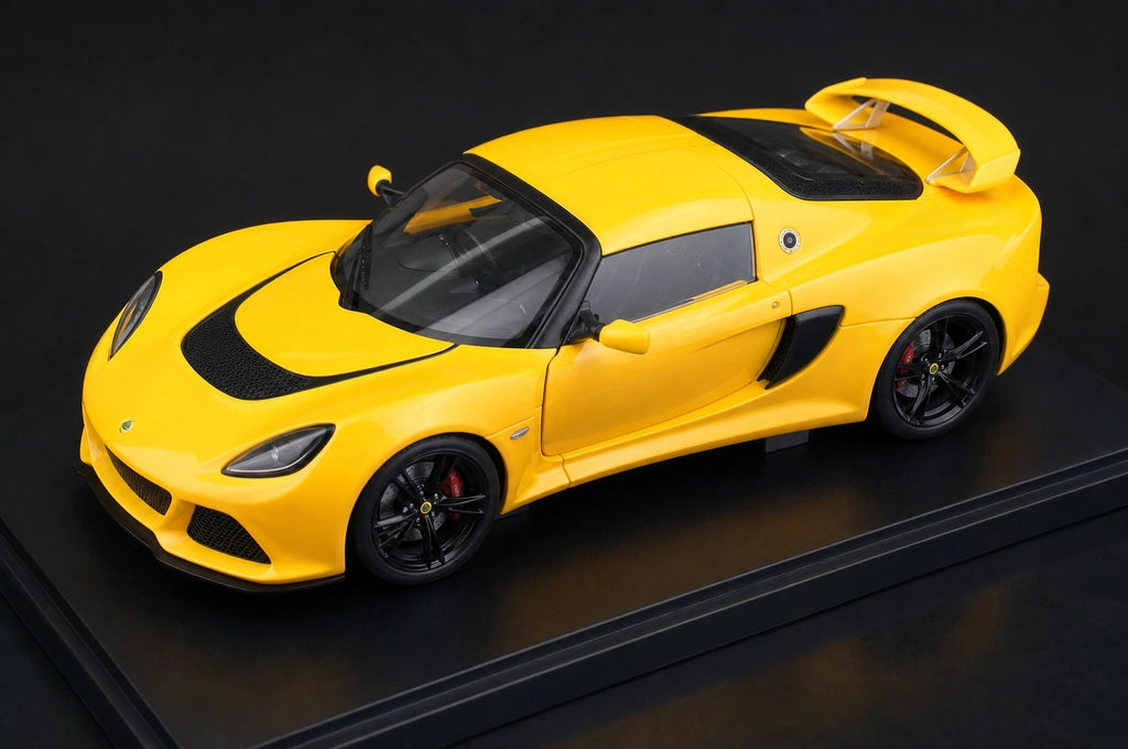 AutoArt Lotus 2006 Exige S Yellow 1:18 – نموذج معدني قابل للجمع من القالب المصبوب