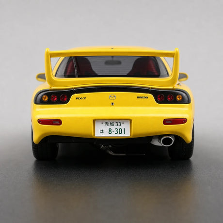 AutoArt Mazda 1992 RX-7 FD3S Initial D Yellow 1:18 – samlarobjekt i gjutet modell, gjutet