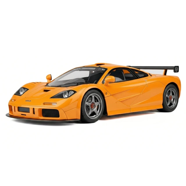 AutoArt McLaren 1995 F1 GTR LM بابايا أورانج 1:18 – نموذج معدني قابل للجمع من القالب المصبوب