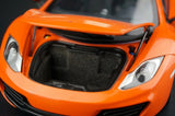 AutoArt McLaren 2011 MP4-12C أورانج 1:18 – نموذج معدني قابل للجمع مصبوب.