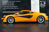 AutoArt McLaren 2015 570S Orange 1:18 – نموذج معدني قابل للجمع مصبوب.