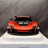 AutoArt McLaren 2015 650S GT3 Volcano Orange 1:18 – نموذج معدني قابل للجمع مصبوب.