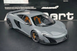 AutoArt McLaren 2015 675LT رمادي 1:18 – نموذج معدني قابل للجمع من القالب المصبوب