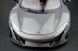 AutoArt McLaren 2015 675LT رمادي 1:18 – نموذج معدني قابل للجمع من القالب المصبوب