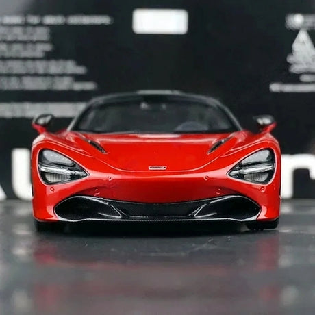 AutoArt McLaren 2017 720S Burgundy 1:18 – نموذج معدني قابل للجمع مصبوب، مصبوب.
