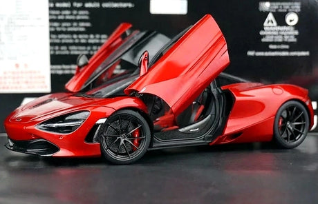 AutoArt McLaren 2017 720S Burgundy 1:18 – نموذج معدني قابل للجمع مصبوب، مصبوب.