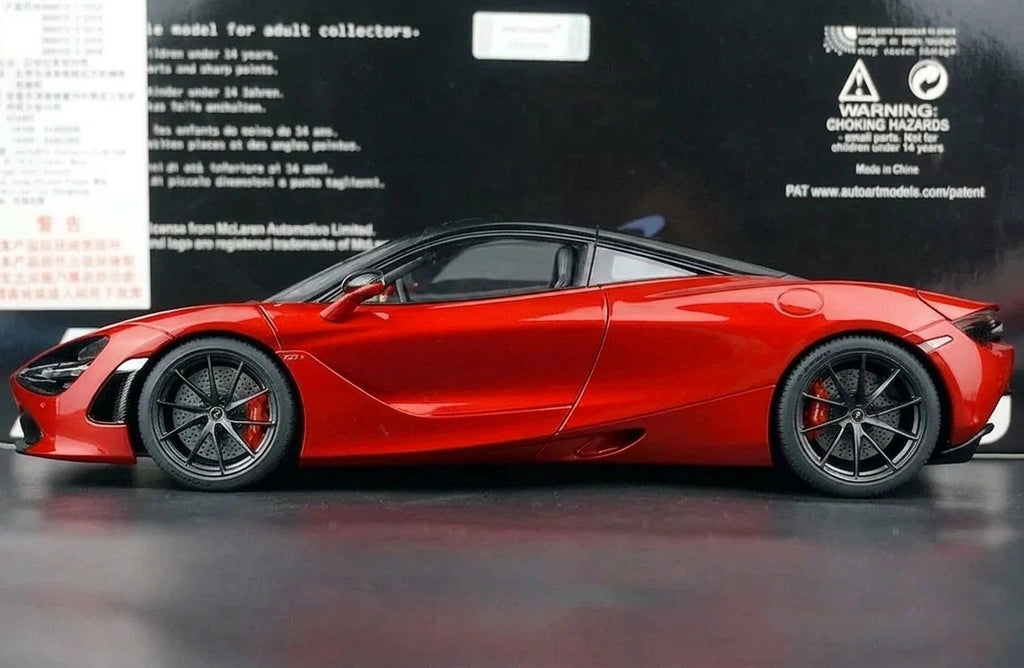 AutoArt McLaren 2017 720S Burgundy 1:18 – Sammelobjekte aus Druckguss mit Druckguss