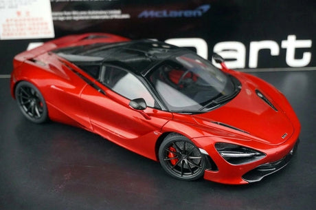 AutoArt McLaren 2017 720S Burgundy 1:18 – نموذج معدني قابل للجمع مصبوب، مصبوب.