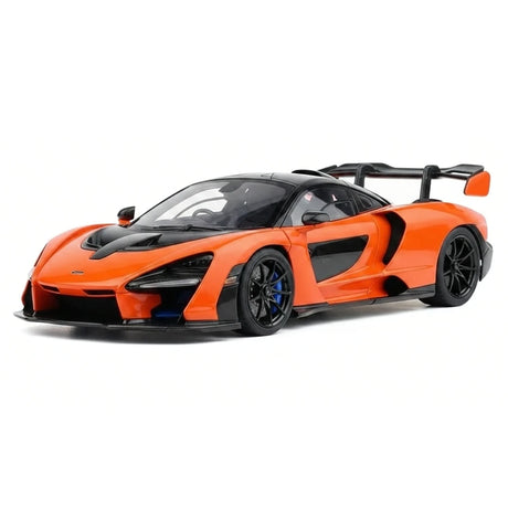 AutoArt McLaren 2018 Senna أورانج 1:18 – نموذج معدني قابل للجمع مصبوب.