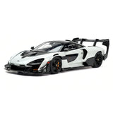 AutoArt McLaren 2019 Senna GTR وايت 1:18 – نموذج معدني قابل للجمع من القالب المصبوب