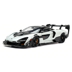 AutoArt McLaren 2019 Senna GTR وايت 1:18 – نموذج معدني قابل للجمع من القالب المصبوب
