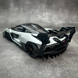 AutoArt McLaren 2019 Senna GTR وايت 1:18 – نموذج معدني قابل للجمع من القالب المصبوب