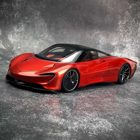 AutoArt McLaren 2020 سبيدتيل أورانج 1:18 – نموذج معدني قابل للجمع مصبوب.