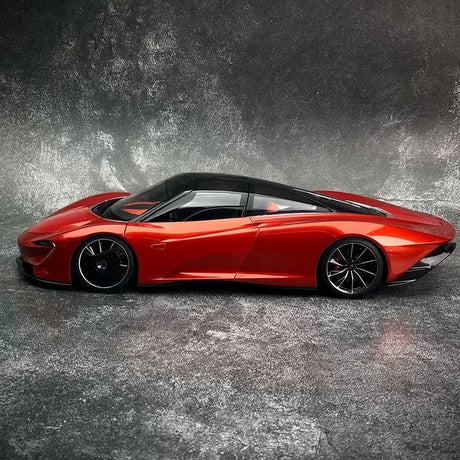AutoArt McLaren 2020 سبيدتيل أورانج 1:18 – نموذج معدني قابل للجمع مصبوب.