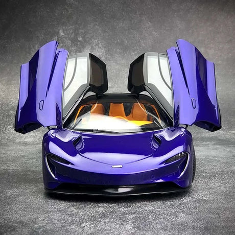 AutoArt McLaren 2020 سبيدتيل بيربل 1:18 – نموذج معدني قابل للجمع من القالب المصبوب
