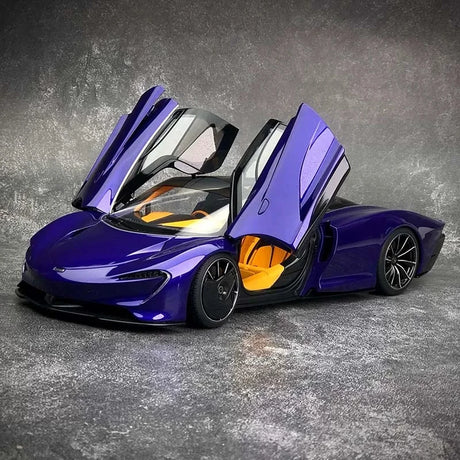 AutoArt McLaren 2020 سبيدتيل بيربل 1:18 – نموذج معدني قابل للجمع من القالب المصبوب