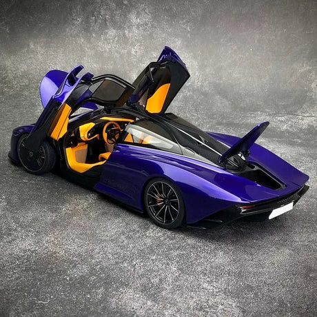 AutoArt McLaren 2020 سبيدتيل بيربل 1:18 – نموذج معدني قابل للجمع من القالب المصبوب