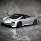 AutoArt McLaren 2020 سبيدتيل سيلفر 1:18 – نموذج معدني قابل للجمع من القالب المصبوب