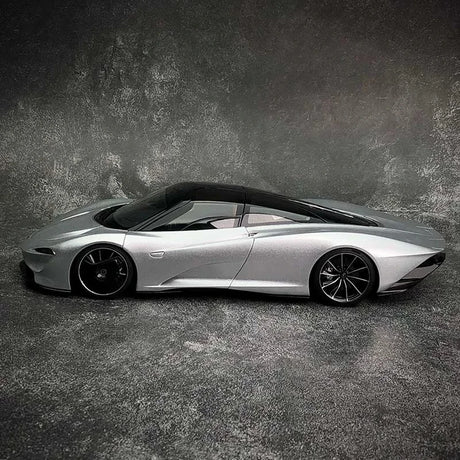 AutoArt McLaren 2020 سبيدتيل سيلفر 1:18 – نموذج معدني قابل للجمع من القالب المصبوب