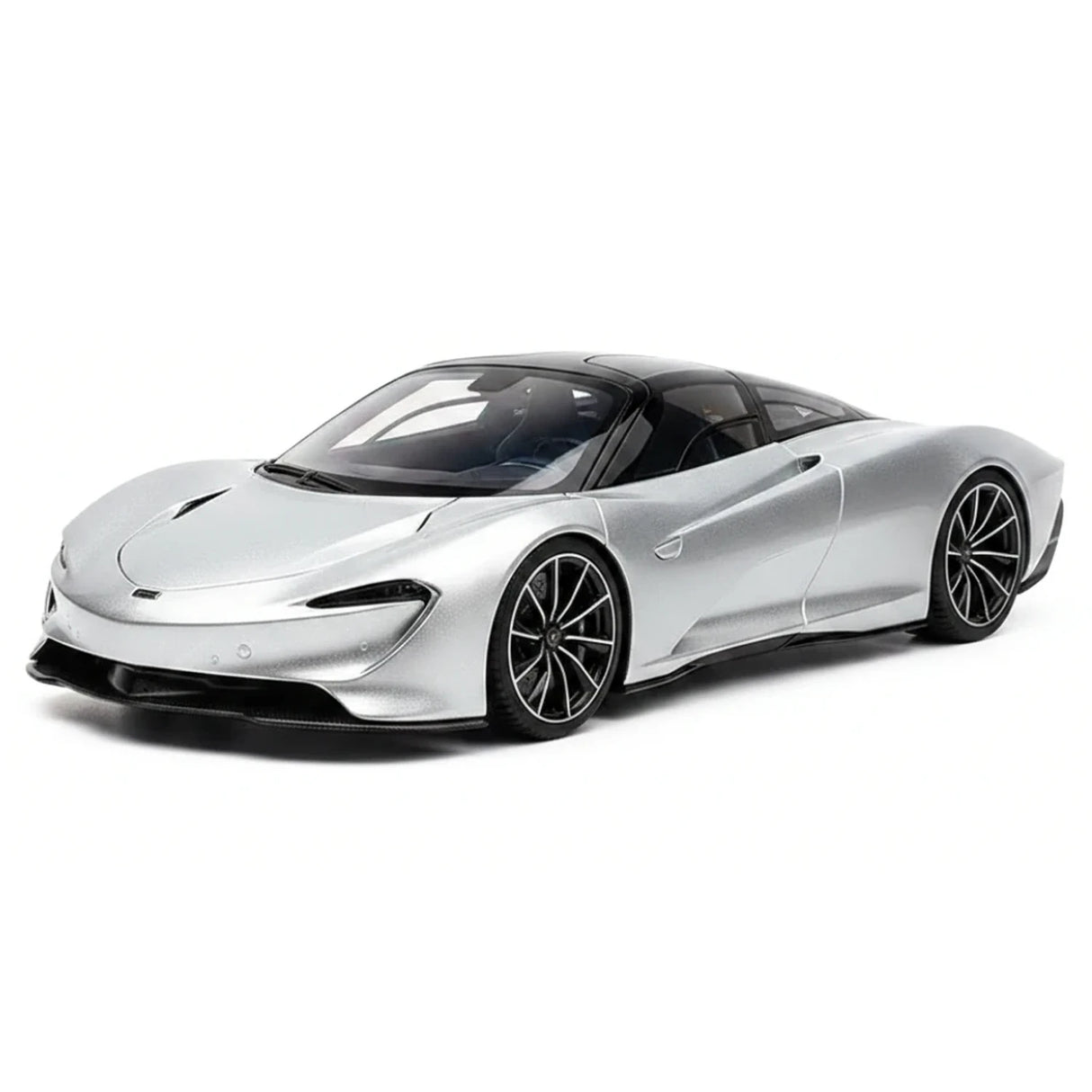 AutoArt McLaren 2020 سبيدتيل سيلفر 1:18 – نموذج معدني قابل للجمع من القالب المصبوب
