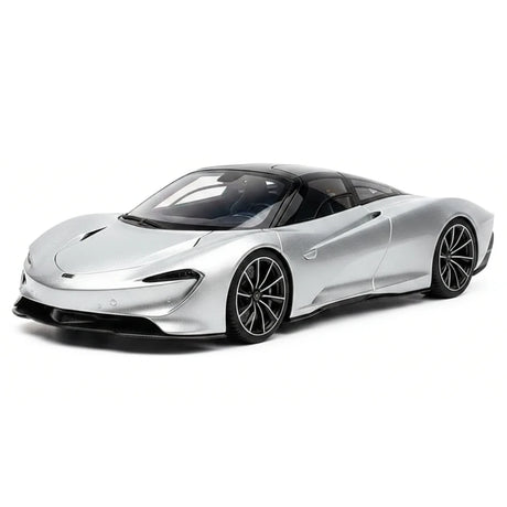 AutoArt McLaren 2020 سبيدتيل سيلفر 1:18 – نموذج معدني قابل للجمع من القالب المصبوب