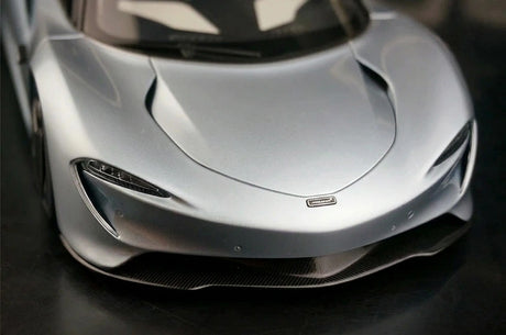 AutoArt McLaren 2020 Speedtail Argento e Blu 1:18 – Modello da collezione pressofuso