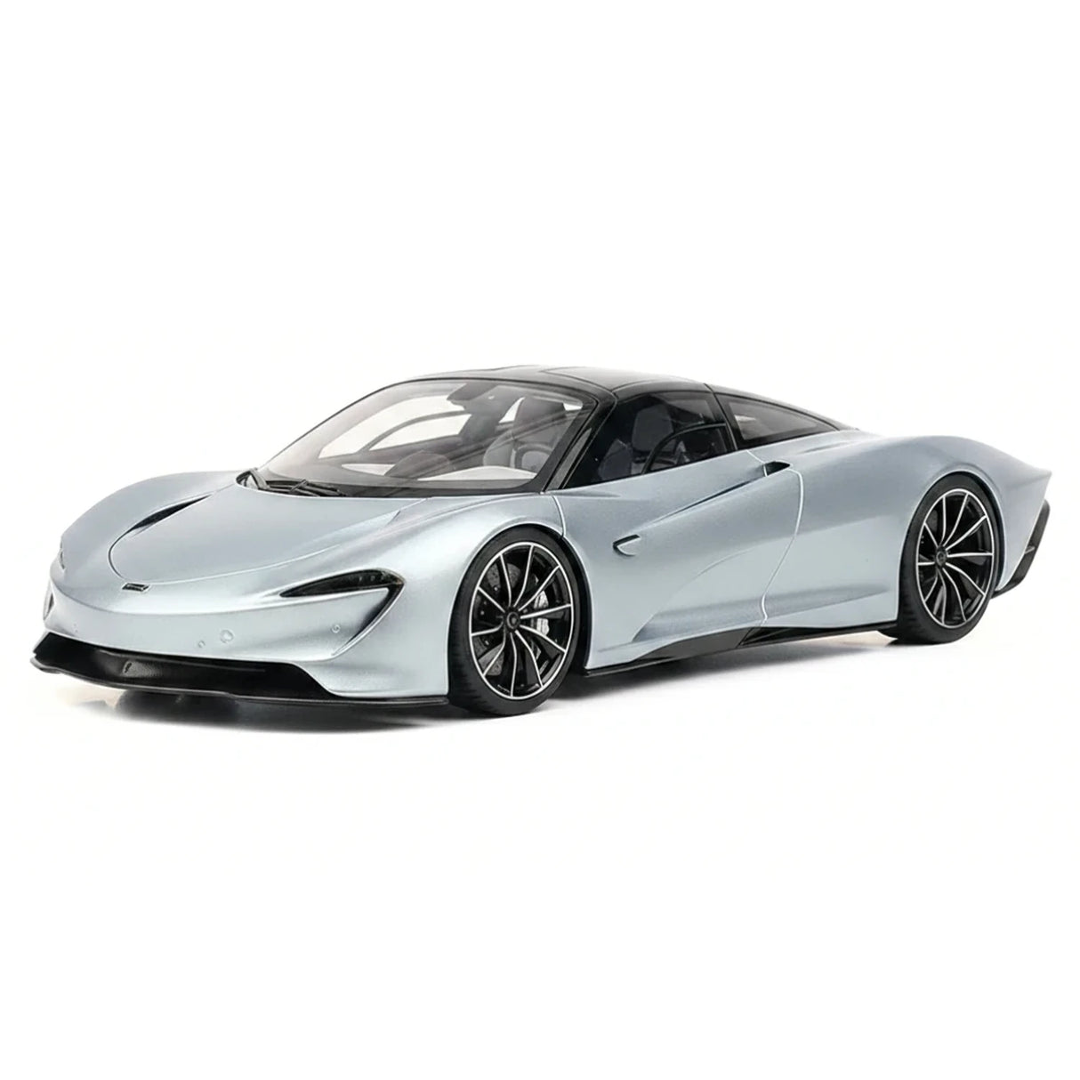 AutoArt McLaren 2020 Speedtail Argento e Blu 1:18 – Modello da collezione pressofuso