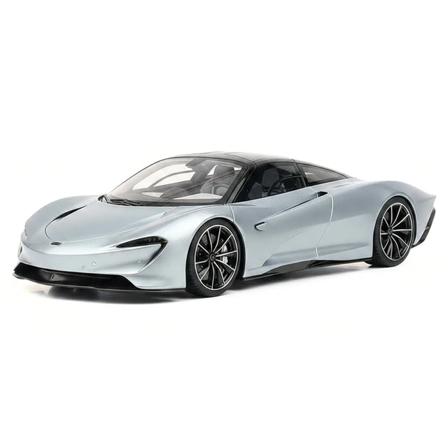 AutoArt McLaren 2020 Speedtail Argento e Blu 1:18 – Modello da collezione pressofuso