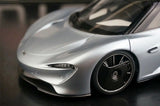 AutoArt McLaren 2020 Speedtail Argento e Blu 1:18 – Modello da collezione pressofuso