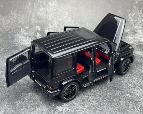 [AutoArt] 1:18 Mercedes- نموذج سياراتAMG 2019 G 63 أسود لامع مصبوب.