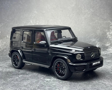 [AutoArt] 1:18 Mercedes- نموذج سياراتAMG 2019 G 63 أسود لامع مصبوب.