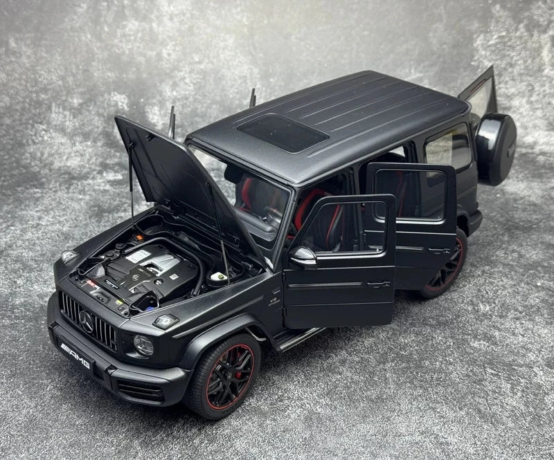 [AutoArt] 1:18 Mercedes-AMG 2019 G 63 طراز سيارات أسود غير لاصق مصبوب.