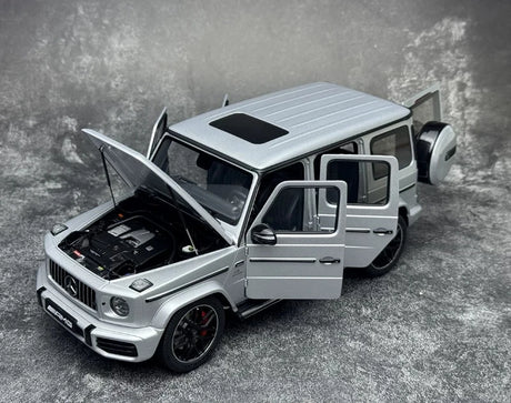 [AutoArt] 1:18 Mercedes-AMG 2019 طراز سيارات سيلفر من طراز G 63 مصبوب.