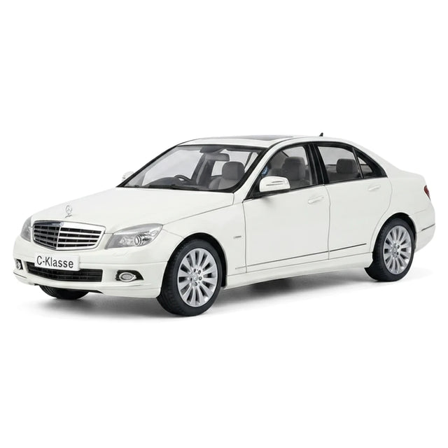 [AutoArt] 1:18 Mercedes-Benz 2007 Classe C Sedan Modello Bianco Modello Pressofuso