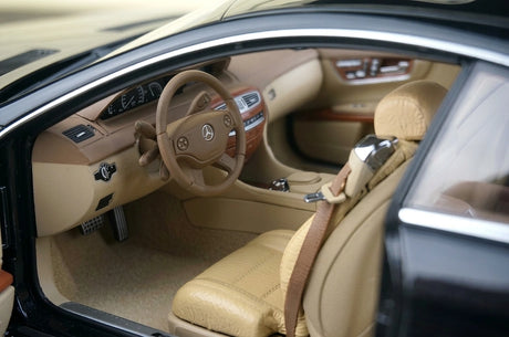 [AutoArt] 1:18 Mercedes-Benz 2007 CL63 AMG Modello nero di auto in metallo pressofuso