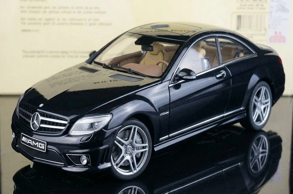 [AutoArt] 1:18 Mercedes-Benz 2007 CL63 AMG Modello nero di auto in metallo pressofuso