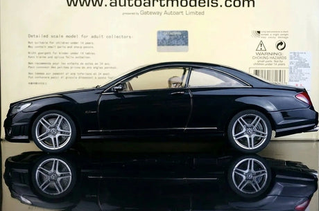 [AutoArt] 1:18 Mercedes-Benz 2007 CL63 AMG Modello nero di auto in metallo pressofuso