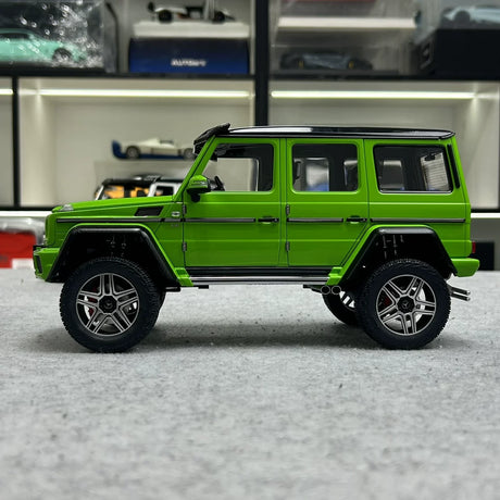 AutoArt Mercedes-Benz 2015 G 500 4x4 Vert Alien carré 1:18 – Modèle Moulé sous pression de collection