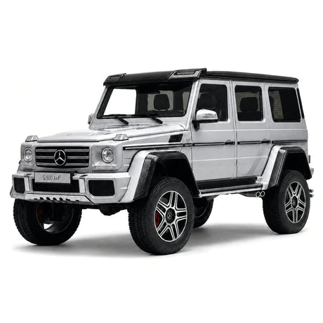 AutoArt Mercedes-Benz 2015 G 500 4x4 Carré Argent 1:18 – Modèle Moulé sous pression de collection