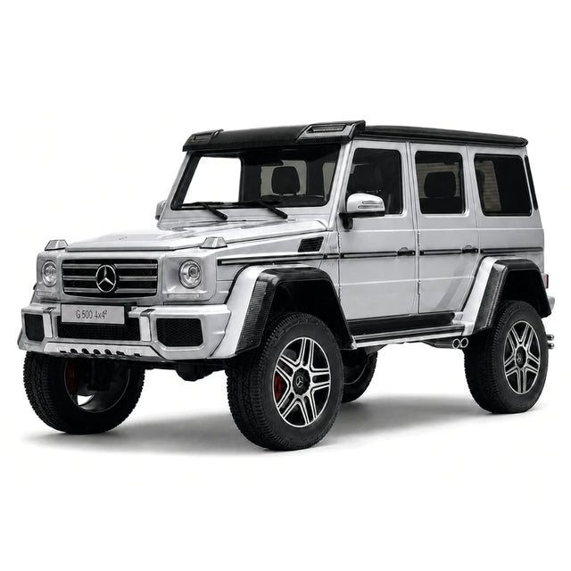 AutoArt Mercedes-Benz 2015 G 500 4x4 Quadrato Argento 1:18 – Modello da collezione in metallo pressofuso
